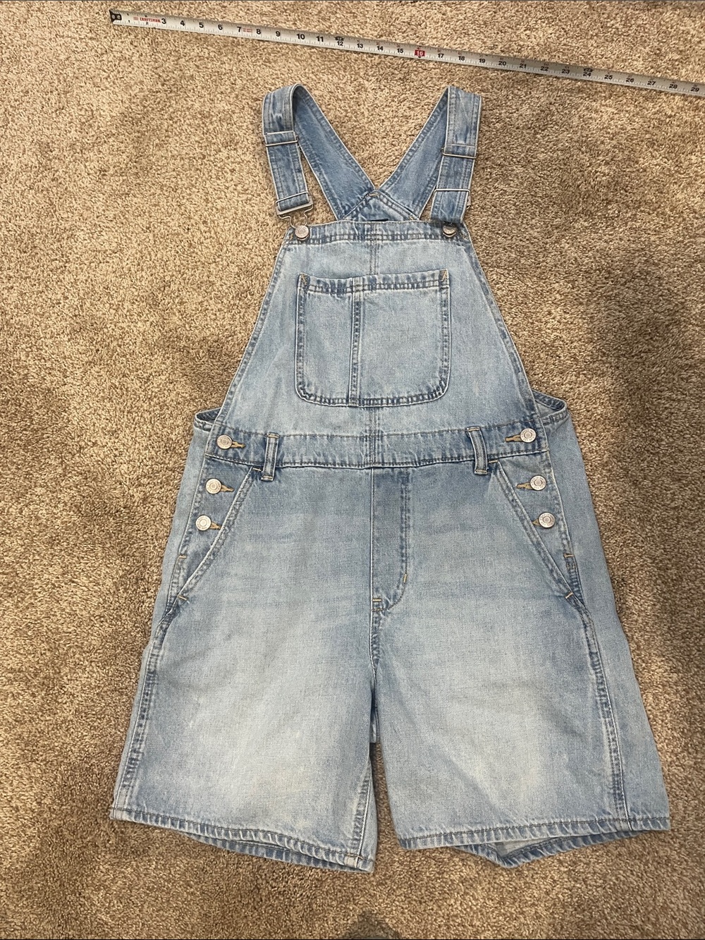 GAP denim small Light Blue Denim Short Overalls